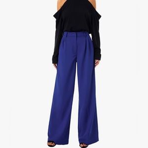 Royal Blue Wide Leg Professional Slacks